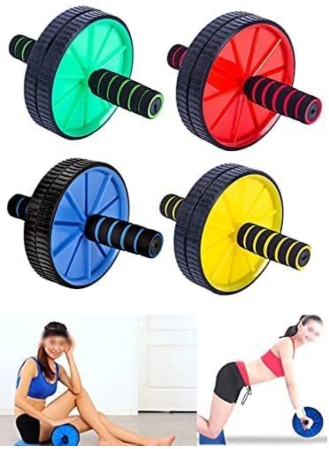 ULTIMATE Core Roller Abdominal Roller 2 Wheel Hand Pusher for Exercise, Abdominal Exercise, Wheel with Knee Pad Multicolor ( Multicolour ) - Image 1